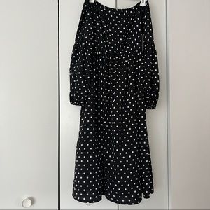 Nasty Gal Strapless Polka Dot Dress (Size 4)